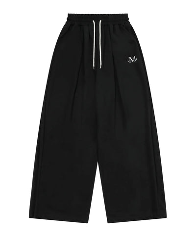 韓國 Mucent Signature Four Pintuck Wide Sweat Pants【MU043】