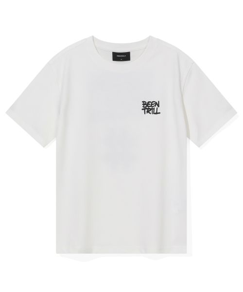 韓國 Beentrill Women's Spray Hashtag T-Shirt【BL057】