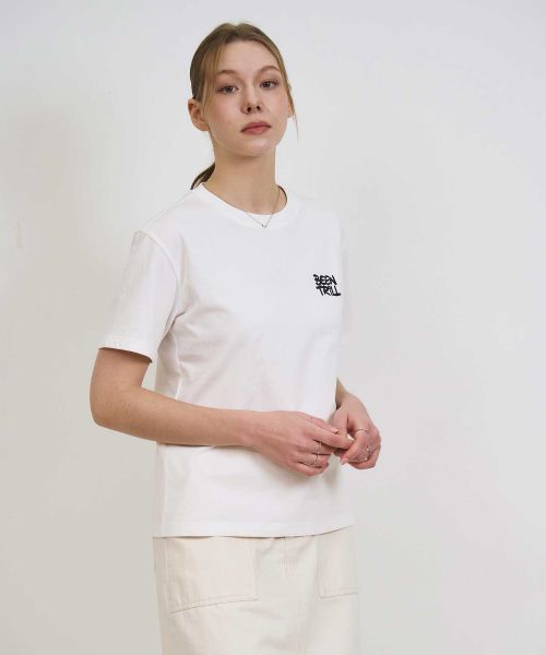 韓國 Beentrill Women's Spray Hashtag T-Shirt【BL057】