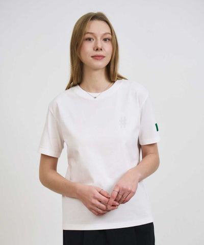韓國 Beentrill Women's Green Taping Hashtag T-Shirt【BL053】