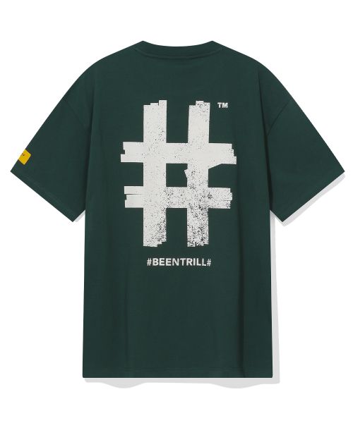 韓國 Beentrill Stamp Hashtag T-Shirt【BL009】