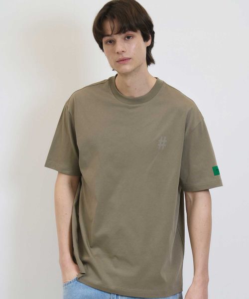 韓國 Beentrill Green Taping Hashtag T-Shirt【BL007】