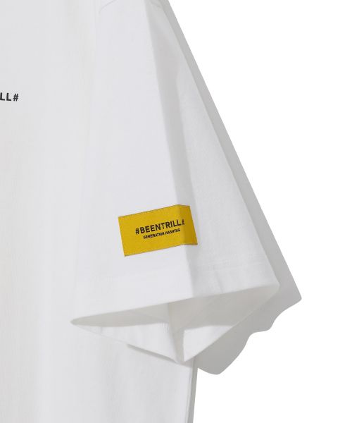 韓國 Beentrill Yellow Taping Hashtag T-Shirt【BL006】