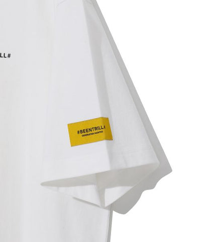 韓國 Beentrill Yellow Taping Hashtag T-Shirt【BL006】