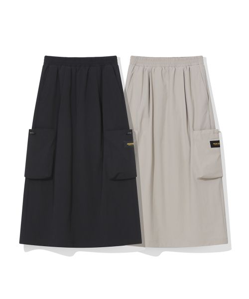 韓國 Beentrill Stretch Woven Long Skirt【BL073】