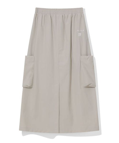 韓國 Beentrill Stretch Woven Long Skirt【BL073】