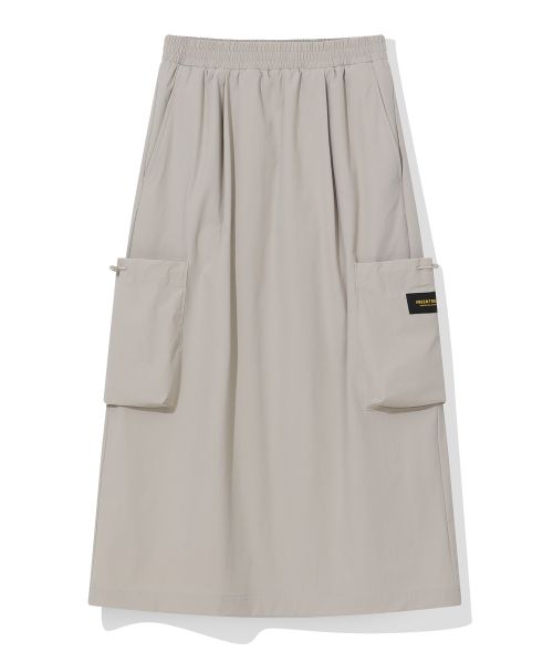 韓國 Beentrill Stretch Woven Long Skirt【BL073】