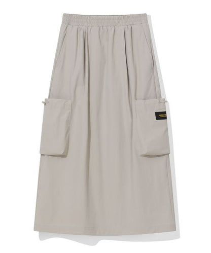 韓國 Beentrill Stretch Woven Long Skirt【BL073】