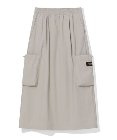 韓國 Beentrill Stretch Woven Long Skirt【BL073】