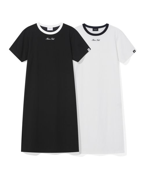 韓國 Beentrill Simple color blocking long one-piece【BL051】