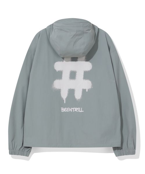 韓國 Beentrill Spray Logo Woven Jumper【BL070】