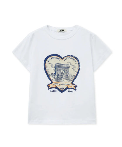 韓國 Seps Arch Heart T-Shirt【SEP005】