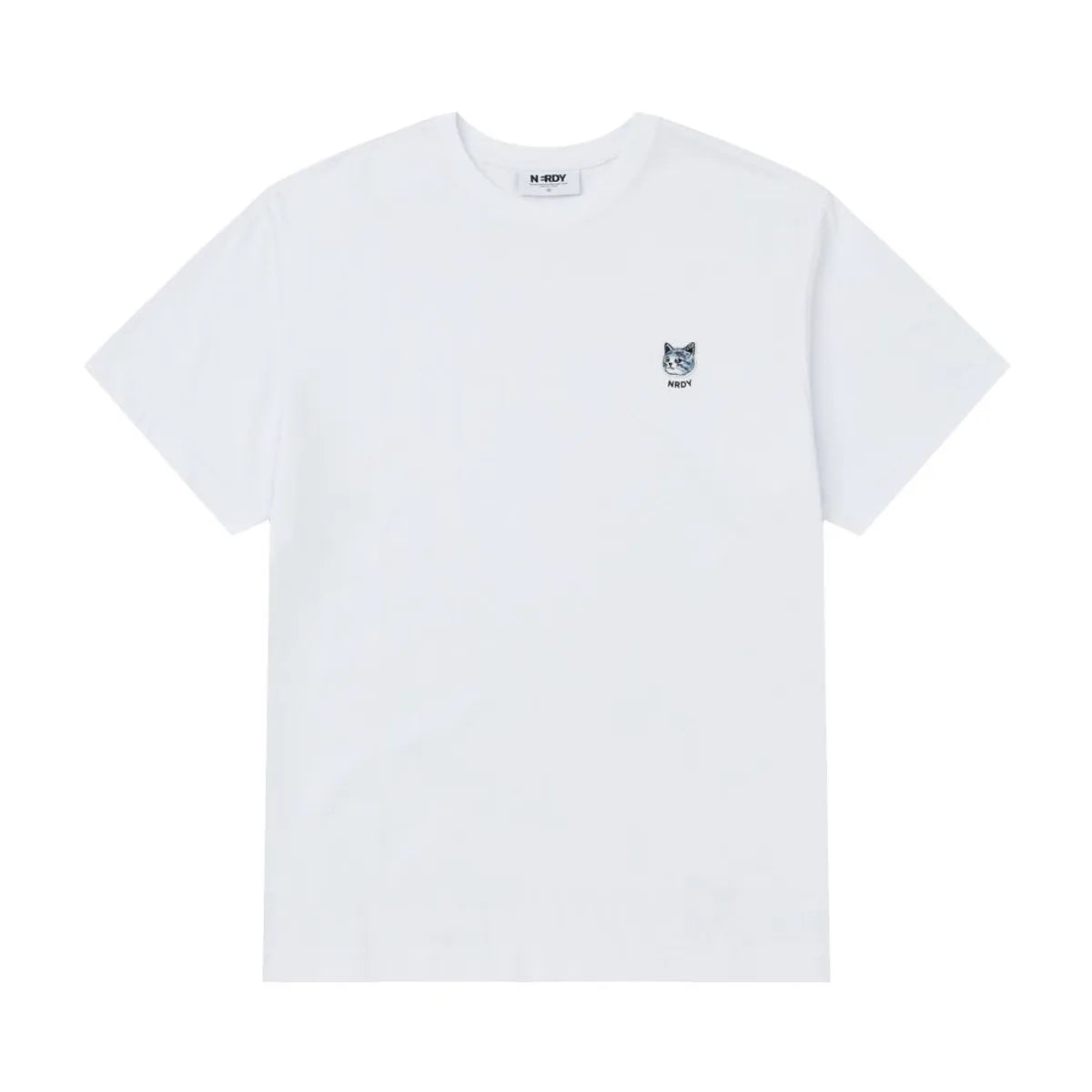 韓國 Nerdy Cat Wappen Short Sleeve T-Shirt【NY081】