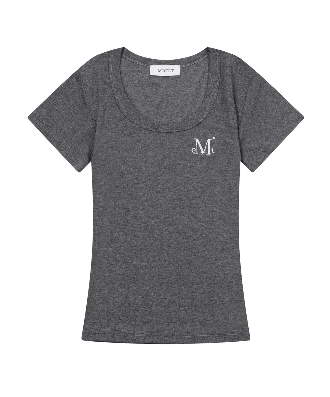 韓國 Mucent Ferring Midi Round Neck Half T-Shirt【MU023】
