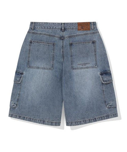 韓國 Beentrill Vintage Cargo Denim Bermuda Pants【BL077】