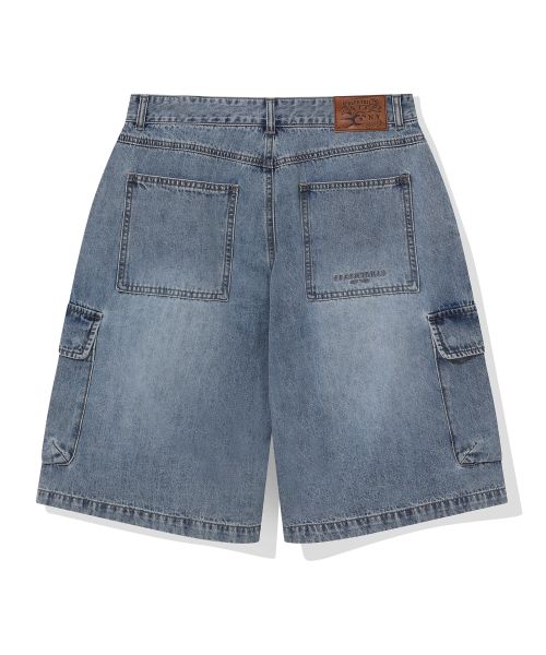 韓國 Beentrill Vintage Cargo Denim Bermuda Pants【BL077】