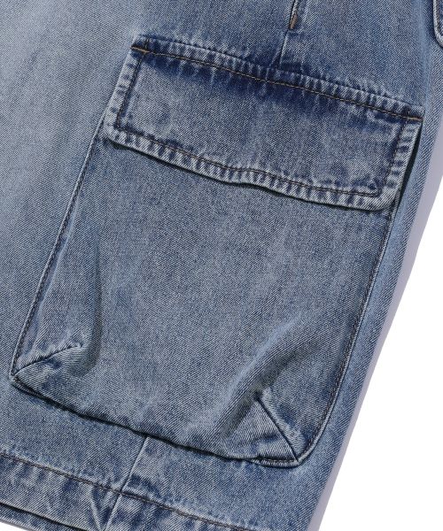 韓國 Beentrill Vintage Cargo Denim Bermuda Pants【BL077】