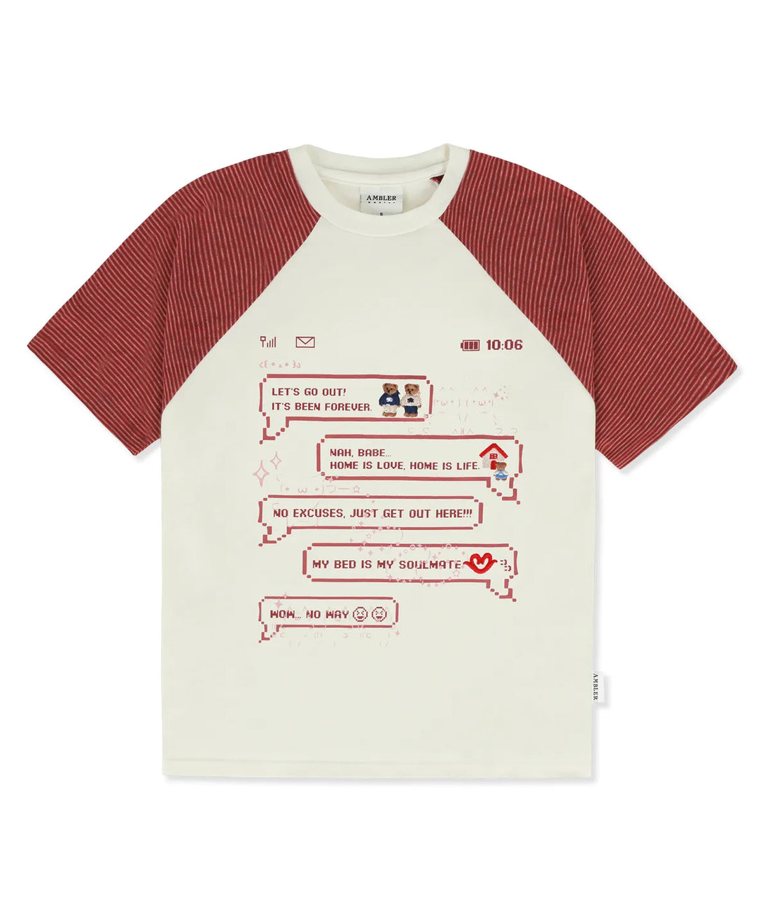 韓國 Ambler I Love Home Raglan Short Sleeve T-Shirt【AR098】