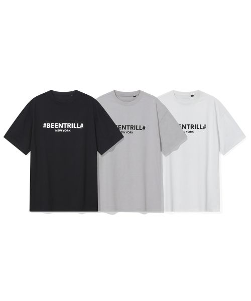 韓國 Beentrill Active Hashtag Lettering T-Shirt【BL027】