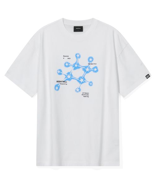 韓國 Beentrill Hashtag Constellation T-Shirt【BL043】