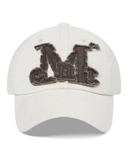 韓國 Mucent Vintage Washing Applioue Ball Cap【MU002】