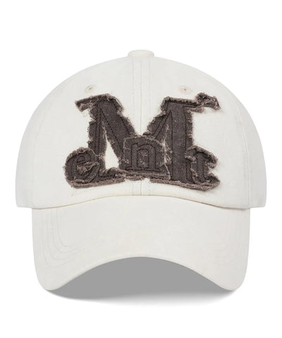 韓國 Mucent Vintage Washing Applioue Ball Cap【MU002】