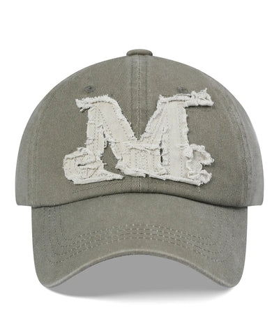 韓國 Mucent Vintage Washing Applioue Ball Cap【MU002】