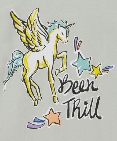 韓國 Beentrill Women's Lovely Unicorn T-Shirt【BL060】