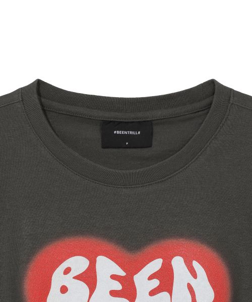 韓國 Beentrill Women's BTR Heart T-Shirt【BL061】