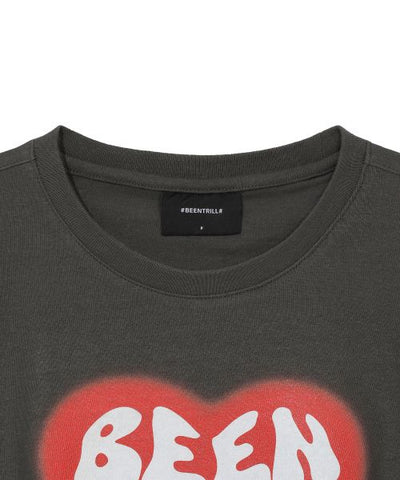 韓國 Beentrill Women's BTR Heart T-Shirt【BL061】