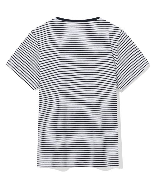韓國 Beentrill Women's Cat Stripe T-Shirt【BL065】