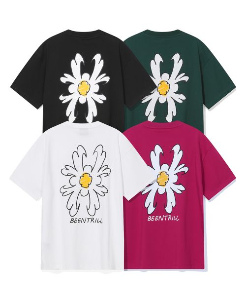 韓國 Beentrill Daisy Hashtag T-Shirt【BL021】