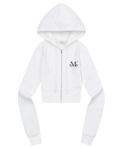 韓國 Mucent Zinew Set Up Slim Fit Crop Hood Zip-Up【MU021】