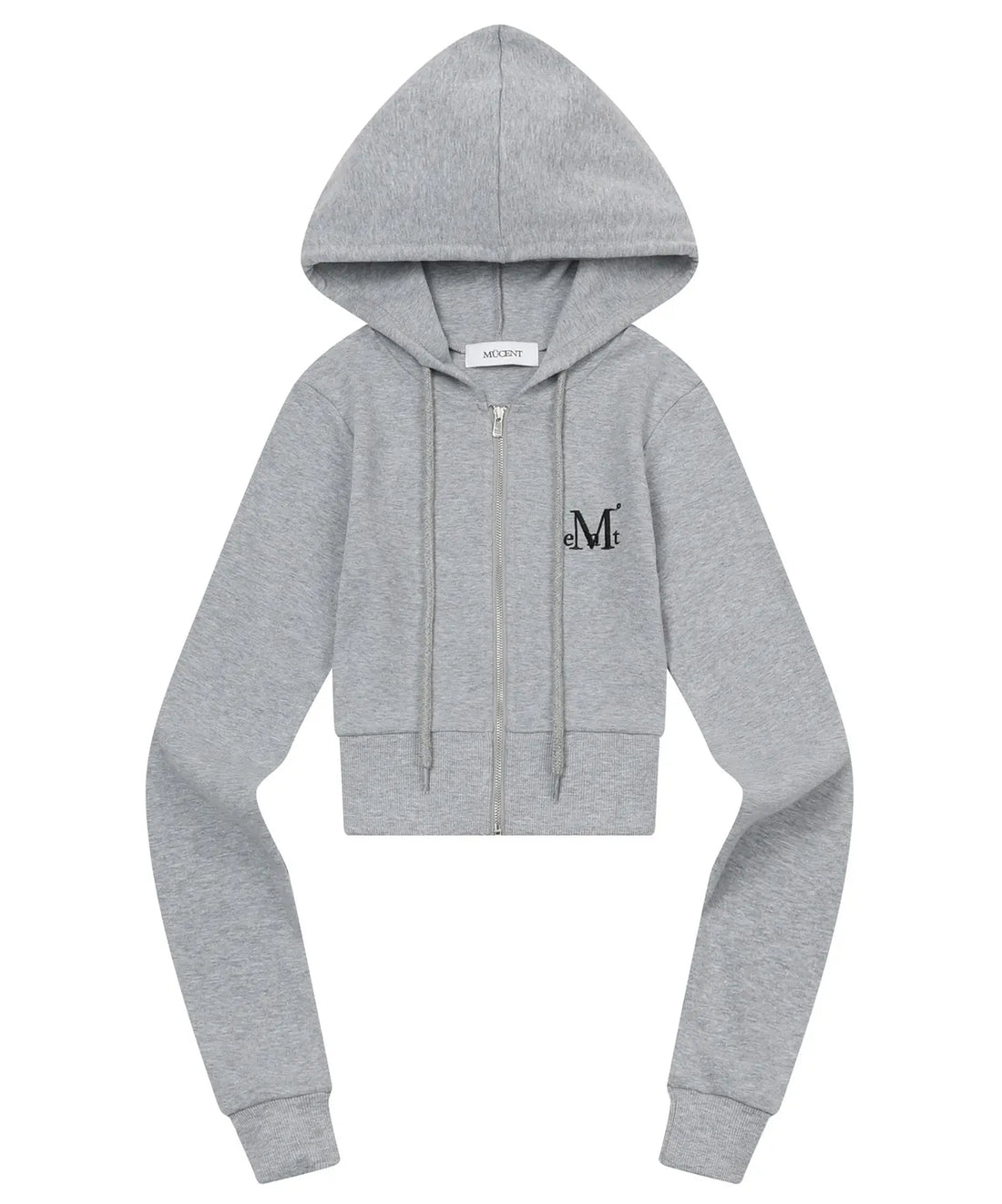 韓國 Mucent Zinew Set Up Slim Fit Crop Hood Zip-Up【MU021】