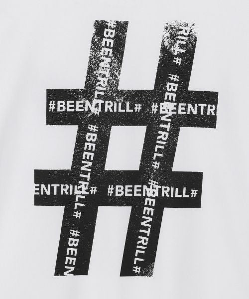 韓國 Beentrill Roller Painting Hashtag T-Shirt【BL045】