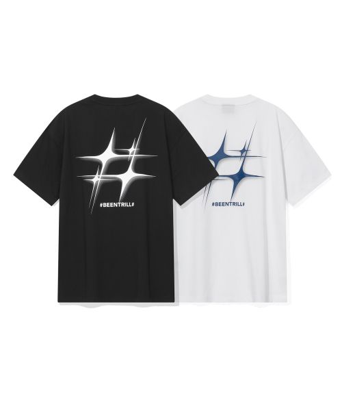 韓國 Beentrill Star Hashtag T-Shirt【BL044】