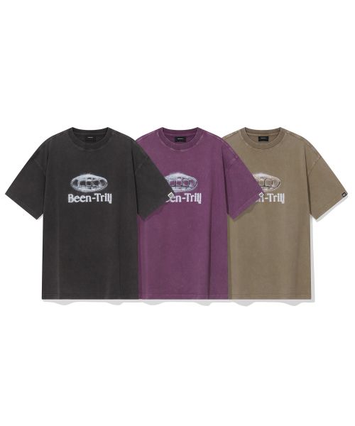 韓國 Beentrill Smoke Globe Pigment T-Shirt【BL039】