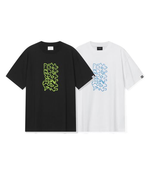韓國 Beentrill Triple Hashtag T-Shirt【BL022】