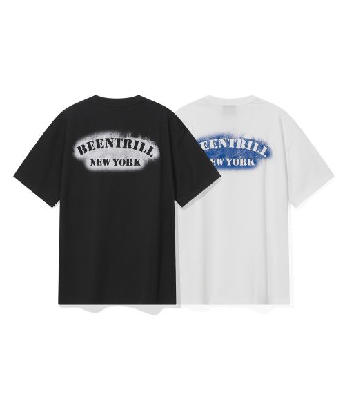 韓國 Beentrill BNY Stencil Painting T-Shirt【BL046】