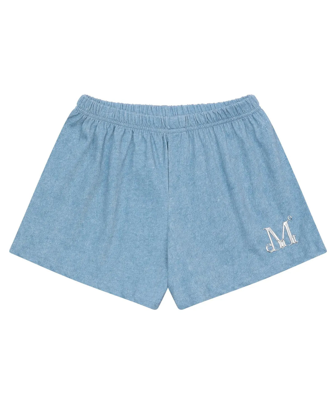 韓國 Mucent Slap Pigment Washing Metal Logo Denim Set Up Shorts【MU038】