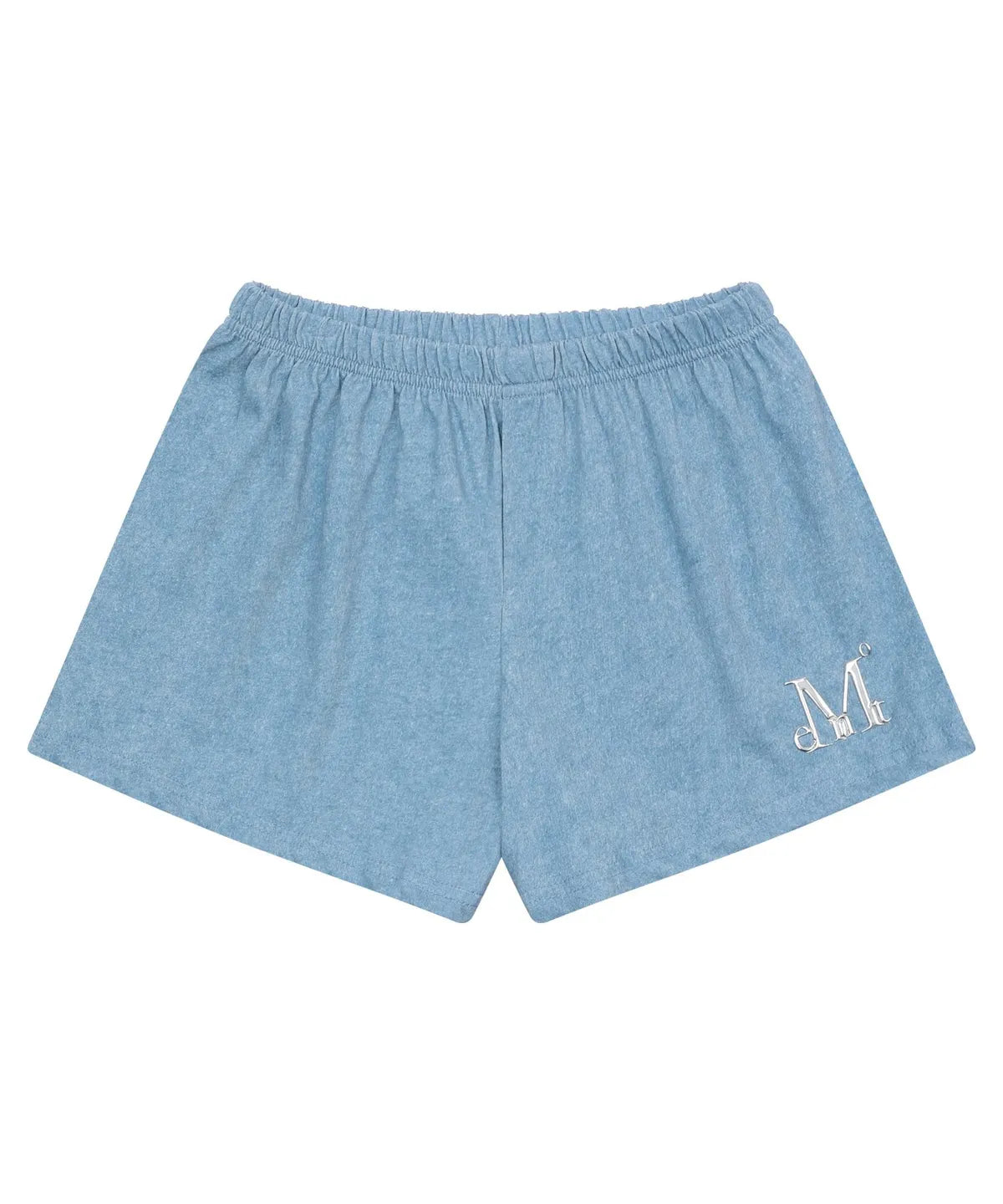 韓國 Mucent Slap Pigment Washing Metal Logo Denim Set Up Shorts【MU038】