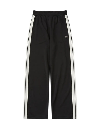 韓國 Nerdy Minimal Jacquard Tape Track Pants【NY051】