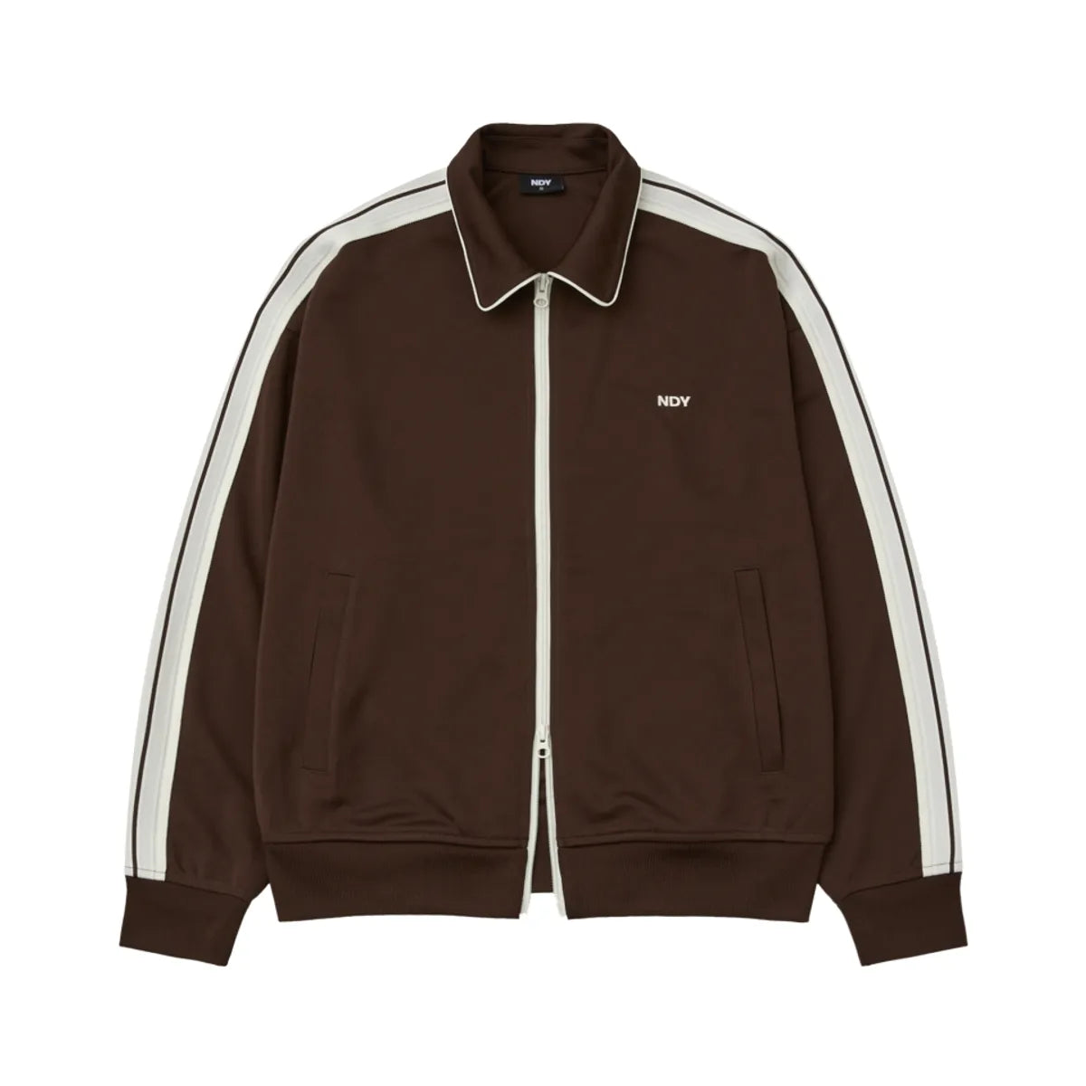 韓國 Nerdy Minimal Jacquard Tape Track Top【NY050】