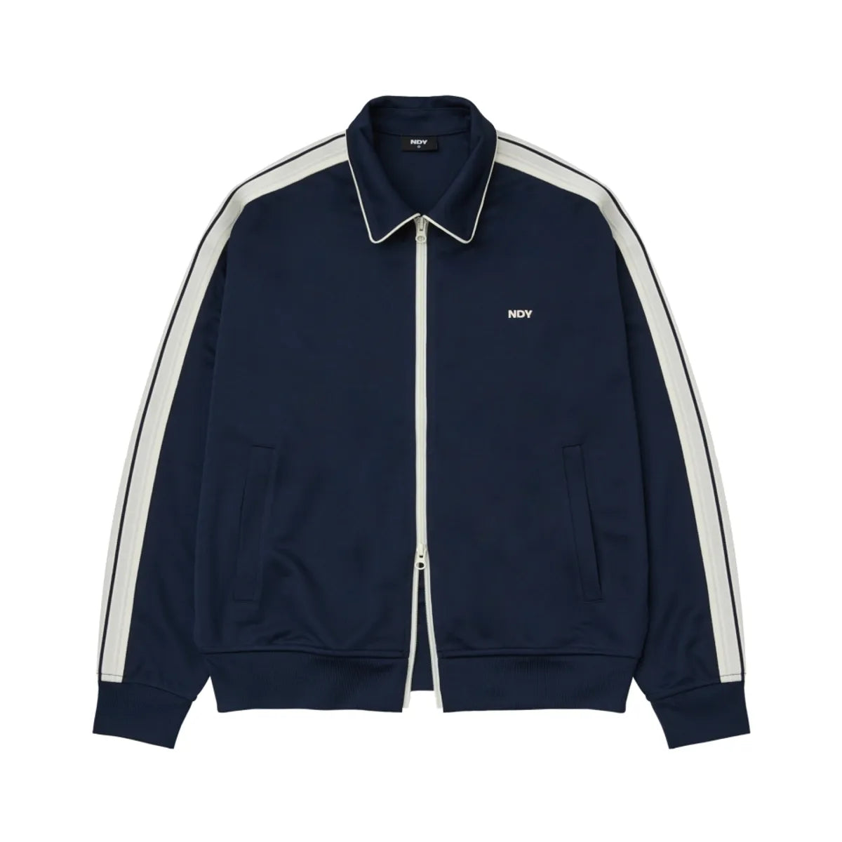 韓國 Nerdy Minimal Jacquard Tape Track Top【NY050】