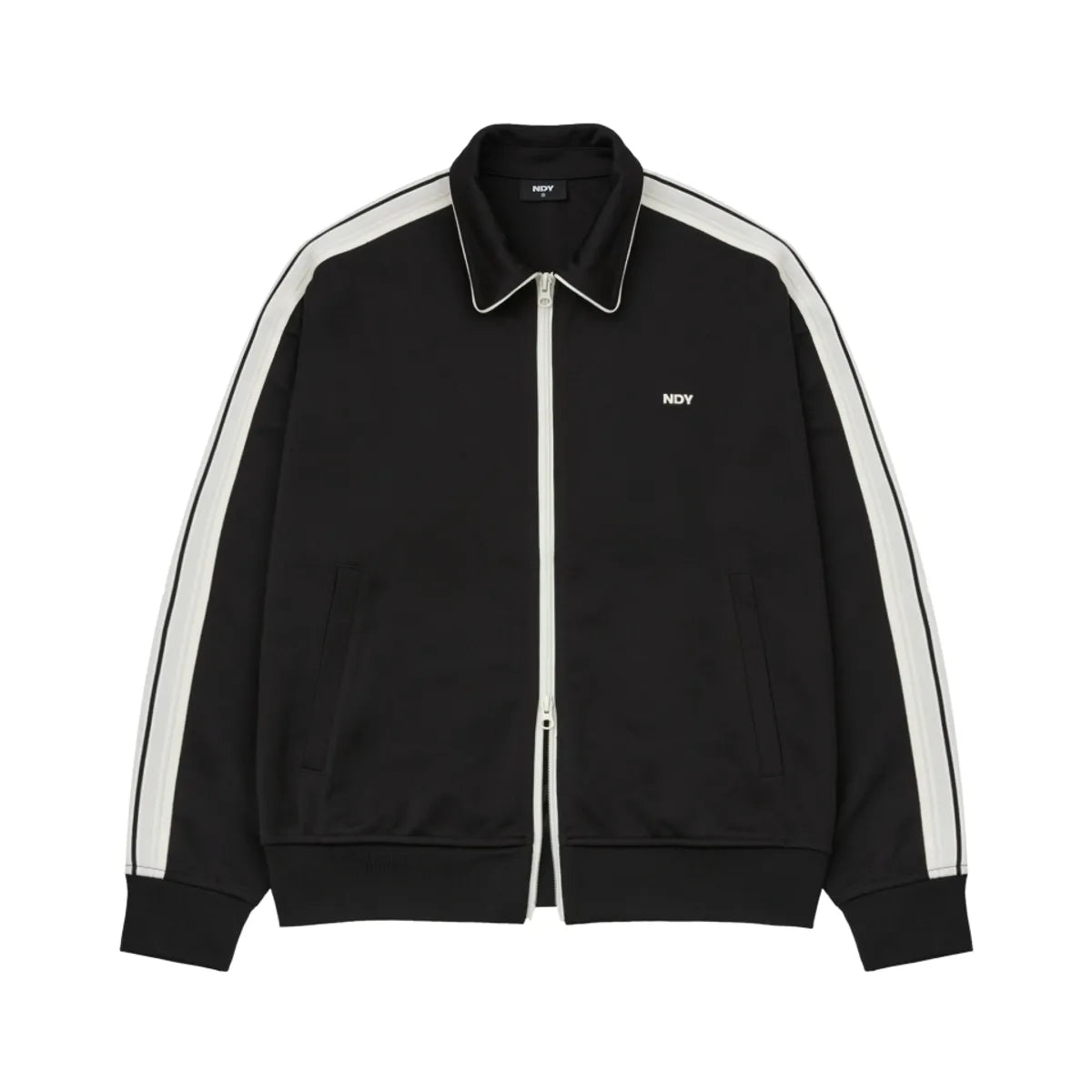 韓國 Nerdy Minimal Jacquard Tape Track Top【NY050】