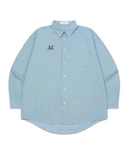 韓國 Mucent Mela Loose Fit See Through Shirt【MU172】