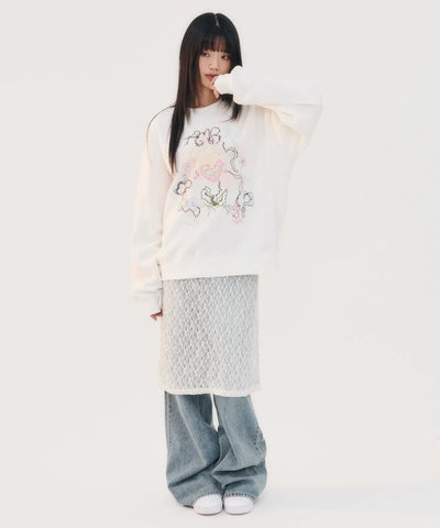 韓國 Ambler Matthiola incana Sweatshirt【AR009】