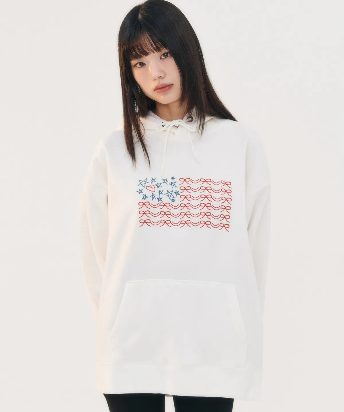 韓國 Ambler Ribbon Flag Hoodie【AR014】