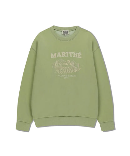 韓國 Marithe Francois Girbaud Winery Applique Logo Over Fit Sweatshirt【MF672】