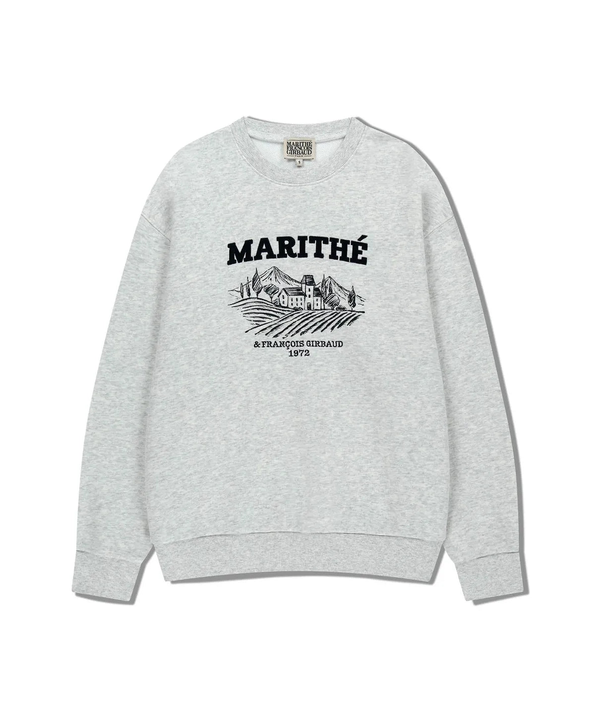 韓國 Marithe Francois Girbaud Winery Applique Logo Over Fit Sweatshirt【MF672】